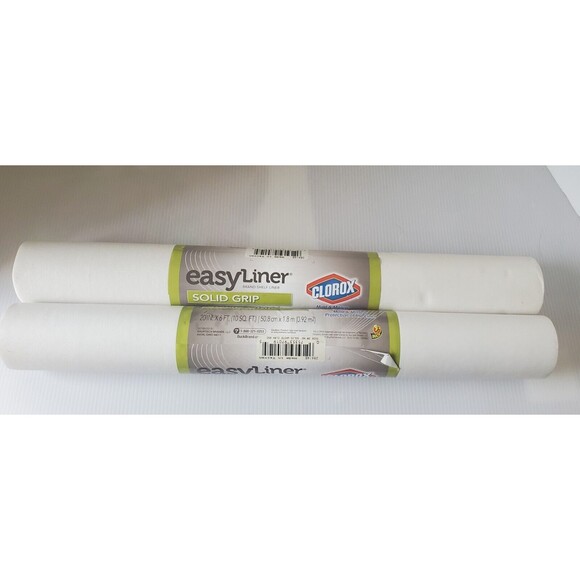 Duck Solid Grip EasyLiner Non Adhesive Shelf Liner with Clorox 2 pk 20" x 6' - Picture 4 of 4